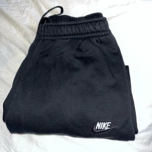 Lightly worn black Nike joggers
